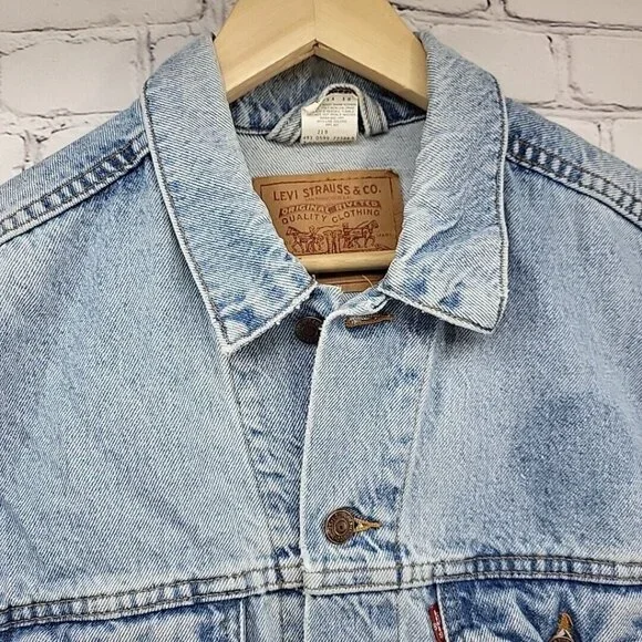 Vintage 90s Levis 70507 Jean Jacket Mens M Denim Classic Fit Trucker Flawed